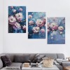 Pink Flowers Canvas Wall Art Plum Blossom Pictures for Living Room Home Office Bedroom Decor Modern Floral Print Gallery Wrapped Artwork Flower Tree Framed Posters Paintings