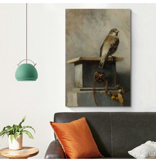 Goldfinch Wall Decor Hanging Picture Wall Art Bathroom Decor Canvas Wall Picture Living Room Decor