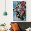 Graffiti Wall Art Pop Art Wall Decor Lion Picture Graffiti Canvas Wall Art Graffiti Art Colorful Wall Decor Street Art Canvas Wall Art Graffiti Poster for Room Decor