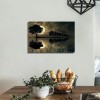 Lake Scenery Canvas Wall Art Hanging Picture Home Decoration Moon Tree Wall Decoration Artwork Bedroom Living Room Decoration